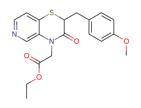 2H-2-(p-methoxybenzyl)-1,4-pyrido[3,4-e]thiazin-3(4H)-one-4-yl-acetic acid ethyl ester