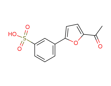 Molecular Structure of 1135871-71-4 (3-(5-acetyl-furan-2-yl)-benzenesulfonic acid)