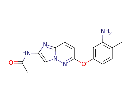 N-[6-(3-amino-4-methylphenoxy)imidazo[1,2-b]pyridazin-2-yl]acetamide