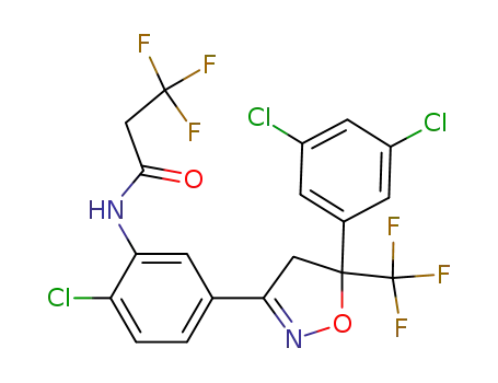 N-(3-(5-(3,5-dichlorophenyl)-4,5-dihydro-5-trifluoromethyl-isoxazol-3-yl)-6-chloro-phenyl)-3,3,3-trifluoro-propanamide