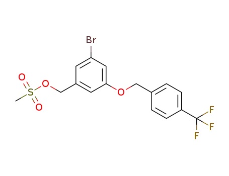 3-bromo-5-(4-(trifluoromethyl)benzyloxy)benzyl methanesulfonate