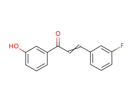 Molecular Structure of 562080-23-3 (2-Propen-1-one, 3-(3-fluorophenyl)-1-(3-hydroxyphenyl)-)