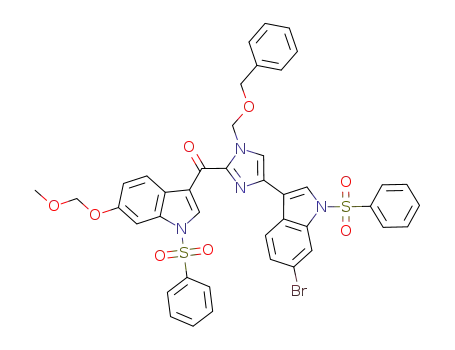 [4-(1-benzenesulfonyl-6-bromo-1H-indol-3-yl)-1-benzyloxymethyl-1H-imidazol-2-yl]-(1-benzenesulfonyl-6-methoxymethoxy-1H-indol-3-yl)-methanone