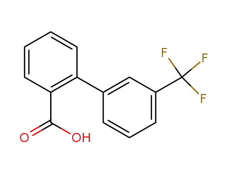 Molecular Structure of 408367-99-7 (3'-(TRIFLUOROMETHYL)[1,1'-BIPHENYL]-2-CARBOXYLIC ACID)