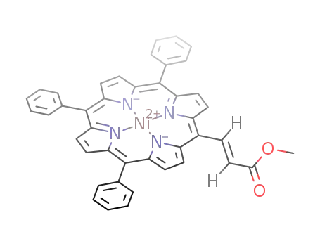 E-5-(2-methoxycarbonylethenyl)-10,15,20-triphenylporphyrinatonickel(II)