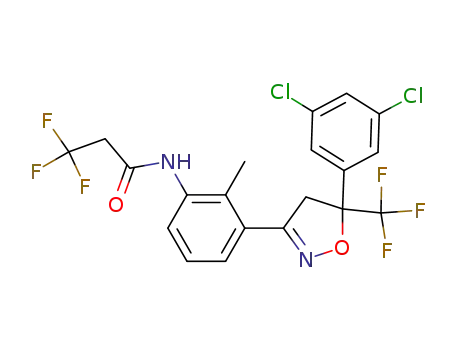 N-(3-(5-(3,5-dichlorophenyl)-4,5-dihydro-5-trifluoromethyl-isoxazol-3-yl)-2-methyl-phenyl)-3,3,3-trifluoro-propanamide