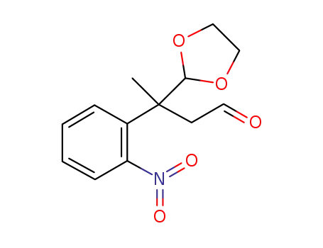 3-[1,3]dioxolan-2-yl-3-(2-nitro-phenyl)-butyraldehyde