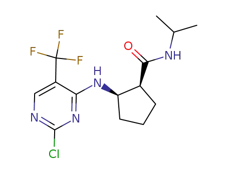 (1S,2R)-2-(2-chloro-5-trifluoromethyl-pyrimidin-4-ylamino)-cyclopentanecarboxylic acid isopropylamide