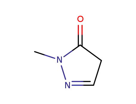 Molecular Structure of 10234-66-9 (1-Methyl-1H-pyrazol-5(4H)-one)