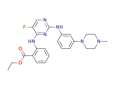 Ethyl 2-[(5-fluoro-2-{[3-(4-methyl-1-piperazinyl)phenyl]amino}-4-pyrimidinyl)amino]benzoate