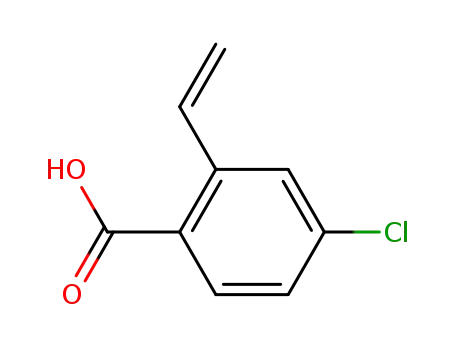 Molecular Structure of 1035699-99-0 (4-chloro-2-vinylbenzoic acid)