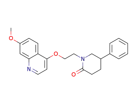 1-(2-(7-methoxyquinolin-4-yloxy)ethyl)-5-phenylpiperidin-2-one