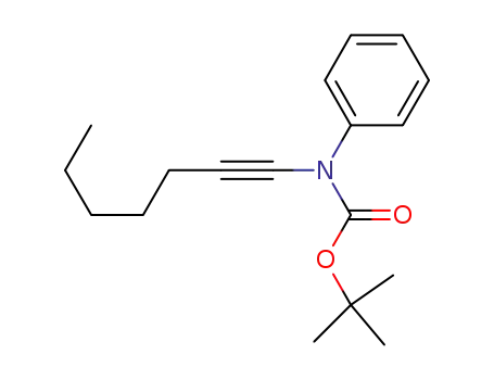 Molecular Structure of 1011269-21-8 (hept-1-ynyl-phenyl-carbamic acid tert-butyl ester)