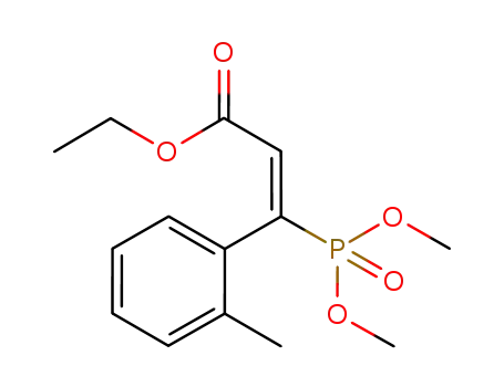 ethyl (E)-3-(dimethoxyphosphinyl)-3-(2-methylphenyl)-2-propenoate