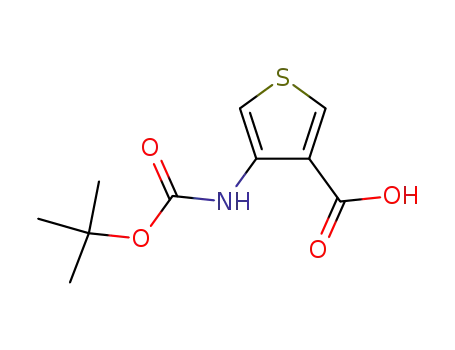 Molecular Structure of 108180-63-8 (4-TERT-BUTOXYCARBONYLAMINO-THIOPHENE-3-CARBOXYLIC ACID)