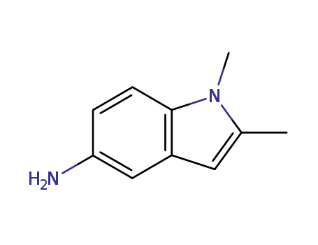 Molecular Structure of 7570-48-1 (1,2-dimethyl-1H-indol-5-amine(SALTDATA: HCl))