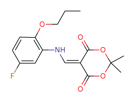 5-[(5-fluoro-2-propoxyphenylamino)methylene]-2,2-dimethyl-[1,3]dioxane-4,6-dione