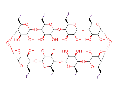 Molecular Structure of 168296-33-1 (OCTAKIS-6-IODO-6-DEOXY-GAMMA-CYCLODEXTRIN)