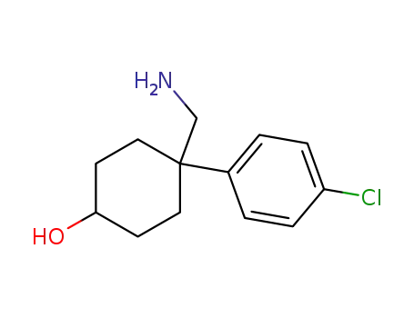 Molecular Structure of 887978-36-1 (4-(AMINOMETHYL)-4-(4-CHLOROPHENYL)CYCLOHEXANOL HYDROCHLORIDE)