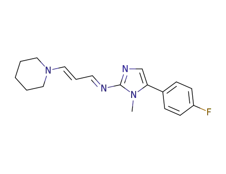 5-(4-fluorophenyl)-1-methyl-N-[(1E,2E)-3-piperidin-1-ylprop-2-enylidene]-1H-imidazol-2-ylamine