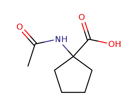 Molecular Structure of 4854-46-0 (1-acetamidocyclopentane-1-carboxylic acid)