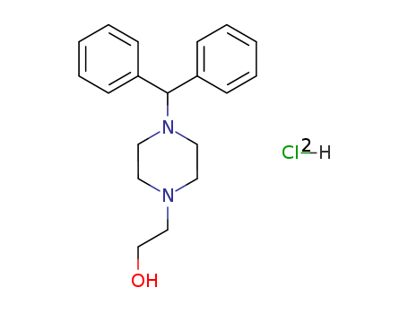 1-Piperazineethanol,4-(diphenylmethyl)-, hydrochloride (1:2)