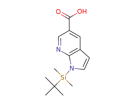 1H-Pyrrolo[2,3-b]pyridine-5-carboxylic acid, 1-[(1,1-dimethylethyl)dimethylsilyl]-