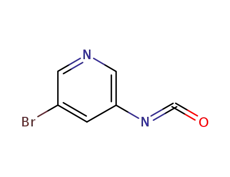 Molecular Structure of 167951-51-1 (Pyridine, 3-bromo-5-isocyanato- (9CI))
