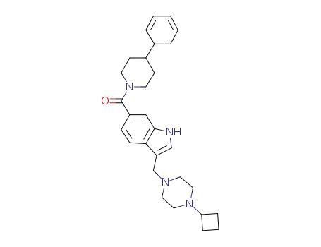[3-(4-cyclobutyl-piperazine-1-ylmethyl)-1H-indol-6-yl]-(4-phenyl-piperidin-1-yl)-methanone