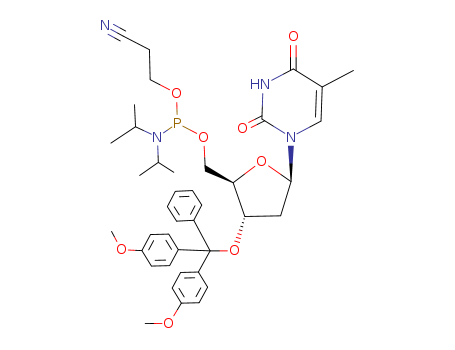 5'-O-[(Diisopropylamino)-(2-cyanoethoxy)phosphinyl]-3'-O-(4,4'-dimethoxytrityl)thymidine manufacturer