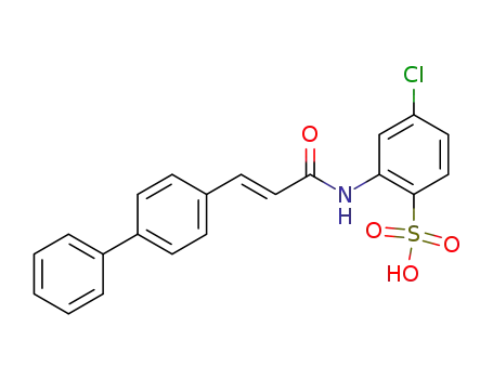 2-((E)-3-biphenyl-4-yl-acryloylamino)-4-chloro-benzenesulfonic acid