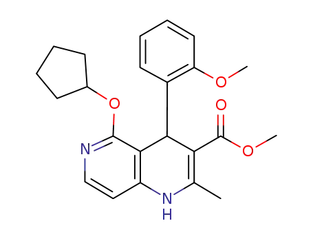 methyl 5-(cyclopentyloxy)-4-(2-methoxyohenyl)-2-methyl-1,4-dihydro-1,6-naphthyridine-3-carboxylate