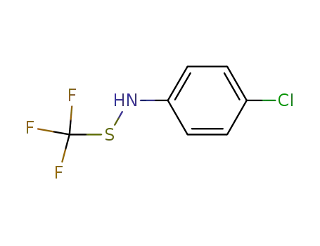 Molecular Structure of 1045821-77-9 (N-(4-chlorophenyl)-S-(trifluoromethyl)thiohydroxylamine)