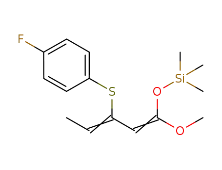 [1-methoxy-3-(4-fluorophenylsulfanyl)penta-1,3-dienyloxy]trimethylsilane