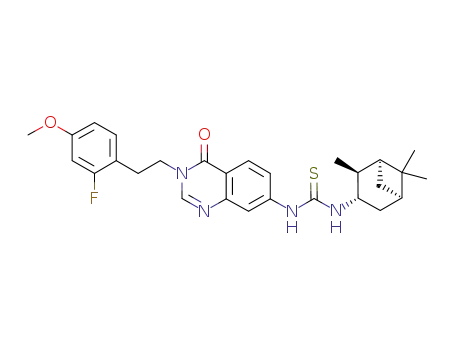 N-(3-{2-[2-fluoro-4-(methyloxy)phenyl]ethyl}-4-oxo-3,4-dihydro-7-quinazolinyl)-N'-[(1S,2S,3S,5R)-2,6,6-trimethylbicyclo[3.1.1]hept-3-yl]thiourea