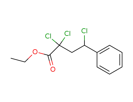 Molecular Structure of 57196-89-1 (2,2,4-trichloro-4-phenyl-butyric acid ethyl ester)