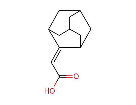 Molecular Structure of 25220-07-9 (Acetic acid,2-(tricyclo[3.3.1.13,7]dec-2-ylidene)-)