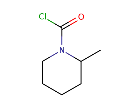 Molecular Structure of 64196-60-7 (1-Piperidinecarbonyl chloride, 2-methyl- (9CI))