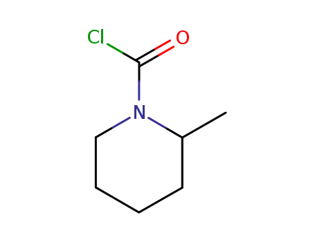 Molecular Structure of 168253-03-0 (1-Piperidinecarbonyl chloride, 2-methyl-, (R)- (9CI))