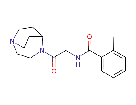 Molecular Structure of 376392-00-6 (N-[2-(1,4-diazabicyclo[3.2.2]non-4-yl)-2-oxoethyl]-2-methylbenzamide)