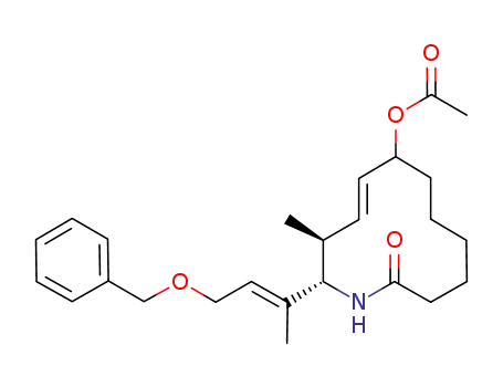 (2S,3S,4E)-2-[(1E)-3-(benzyloxy)-1-methylprop-1-en-1-yl]-3-methyl-12-oxaazacyclododec-4-en-6-yl acetate