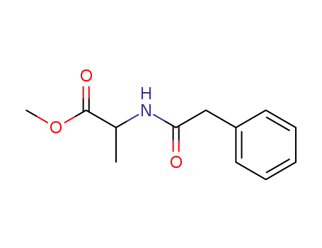Molecular Structure of 41109-05-1 (L-Alanine, N-(phenylacetyl)-, methyl ester)