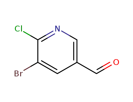 Molecular Structure of 71702-00-6 (5-BroMo-6-chloronicotinaldehyde)