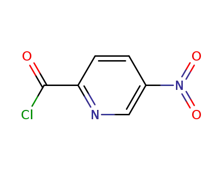 Molecular Structure of 59290-88-9 (2-Pyridinecarbonyl chloride, 5-nitro- (9CI))