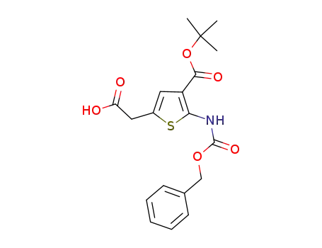 2-(5-(benzyloxycarbonylamino)-4-(tert-butoxycarbonyl)thiophene-2-yl)acetic acid