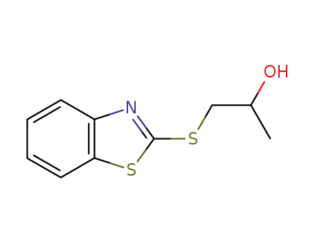 Molecular Structure of 75235-71-1 (2-Propanol,1-(2-benzothiazolylthio)-(9CI))