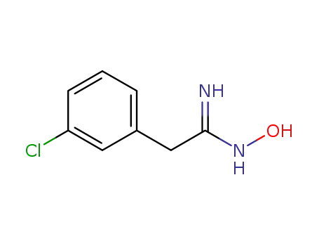 Molecular Structure of 925252-77-3 (2-(3-CHLORO-PHENYL)-N-HYDROXY-ACETAMIDINE)