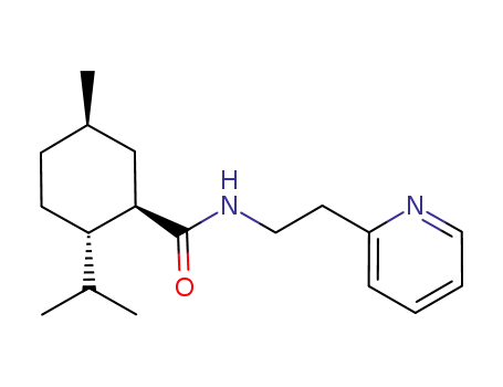 Cyclohexanecarboxamide,
5-methyl-2-(1-methylethyl)-N-[2-(2-pyridinyl)ethyl]-, (1R,2S,5R)-