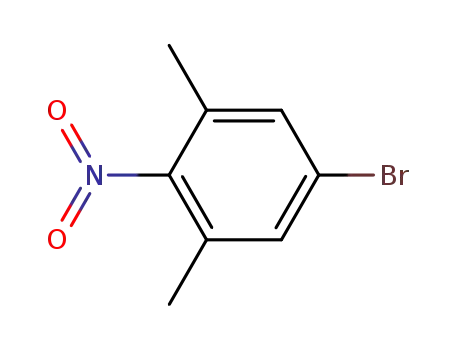 Molecular Structure of 76435-22-8 (Benzene, 5-bromo-1,3-dimethyl-2-nitro-)