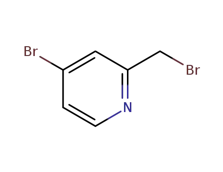 Molecular Structure of 1032650-53-5 (4-bromo-2-(bromomethyl)pyridine)